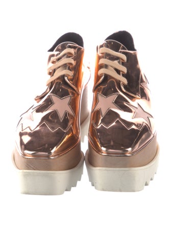 Stella McCartney Patent Leather Wedge Sneakers