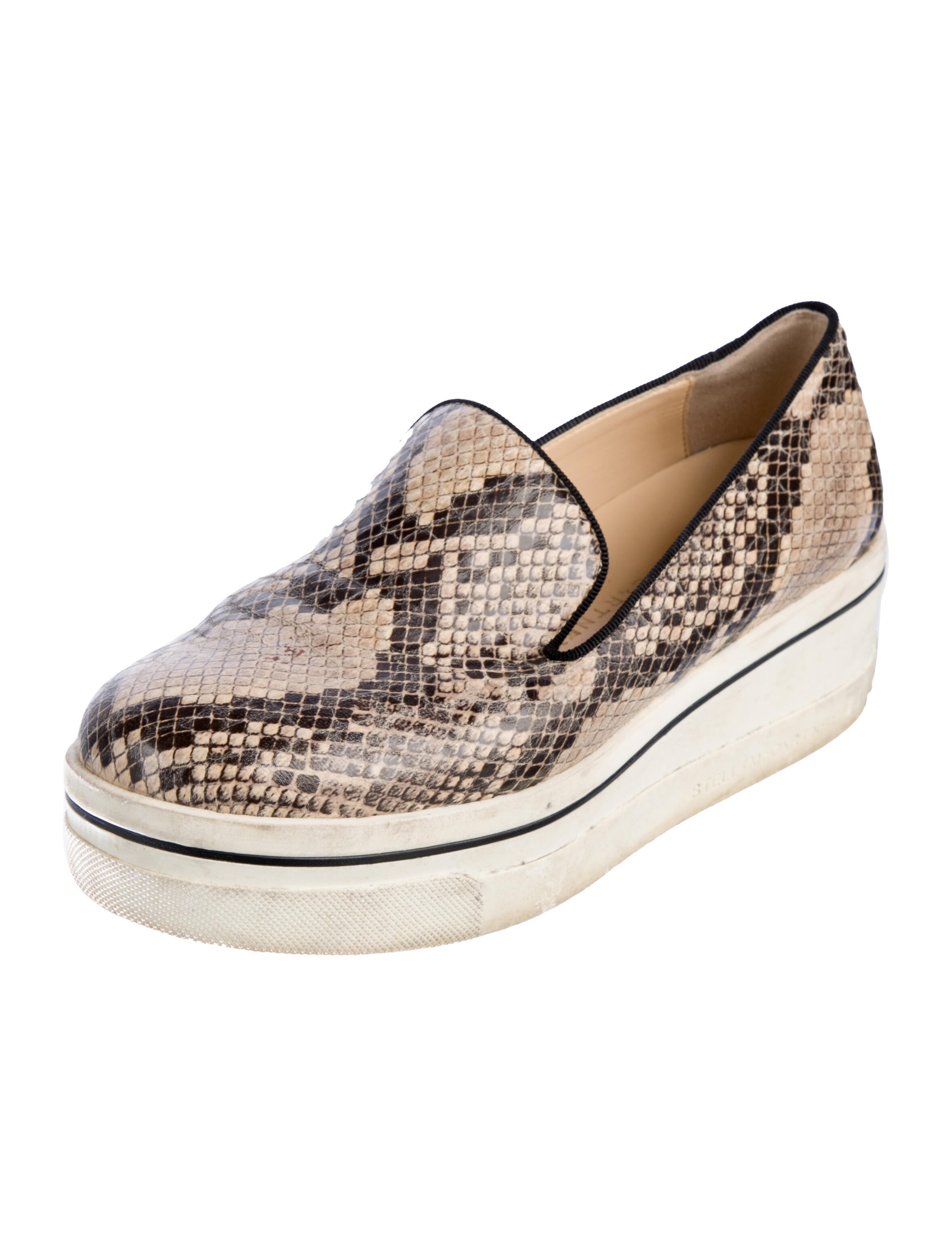 Stella McCartney Vegetarian Leather Animal Print Pumps