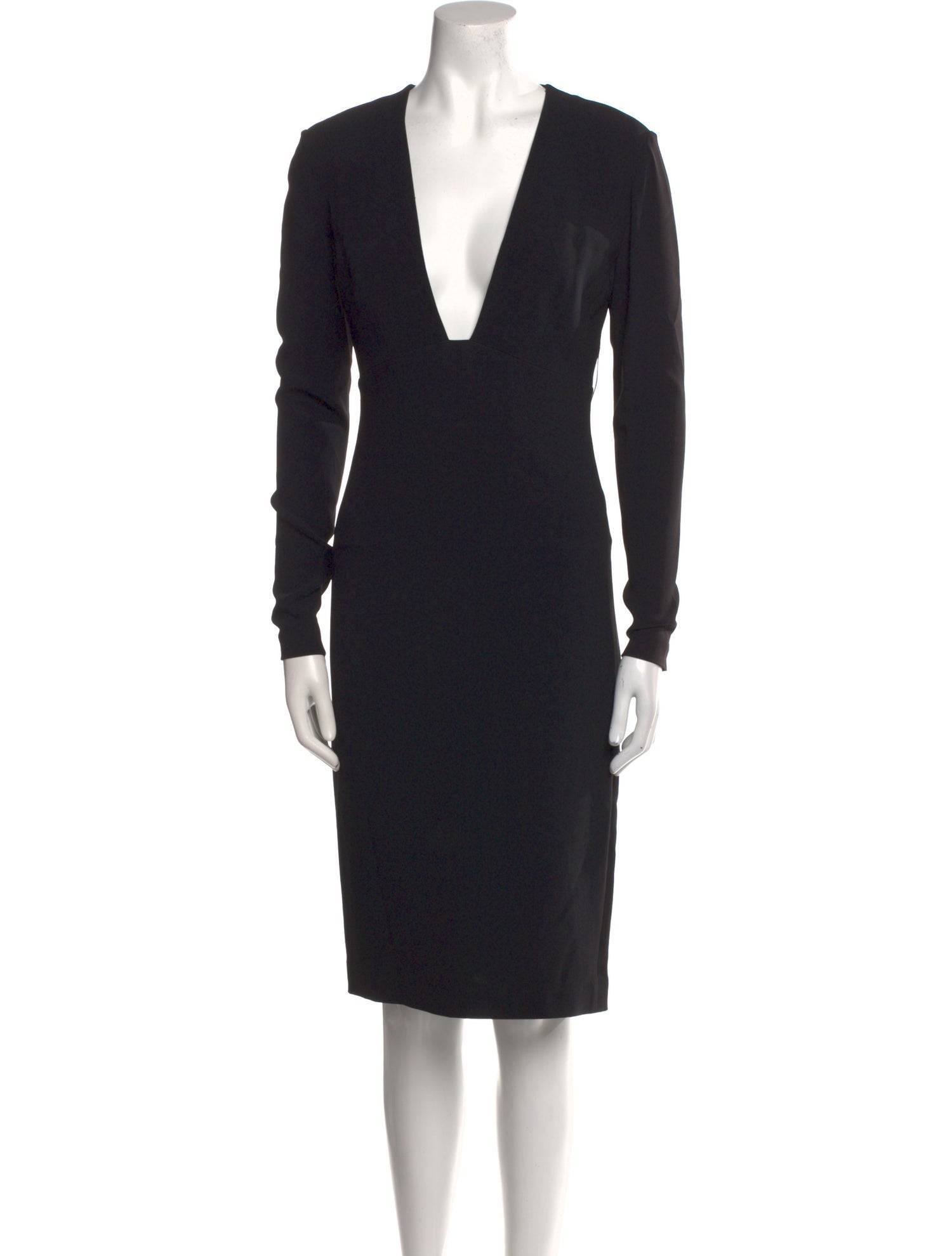 Stella McCartney Plunge Neckline Midi Length Dress