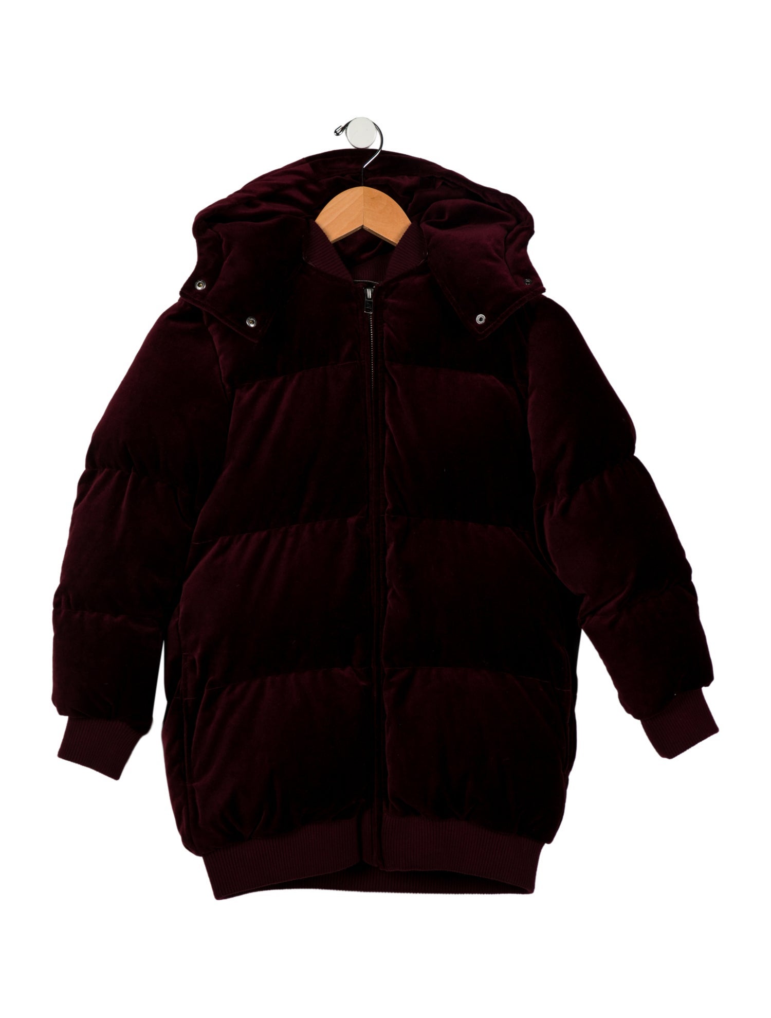 Stella McCartney Girls' Solid Hooded Puffer Jacket