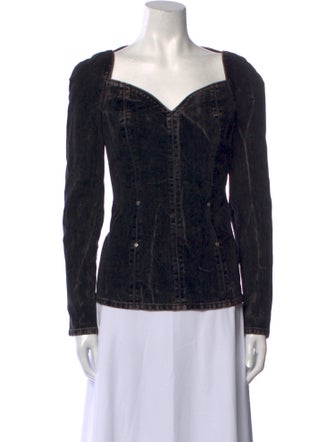 Stella McCartney V-Neck Long Sleeve Top