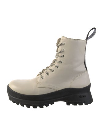 Stella McCartney Vegetarian Leather Combat Boots