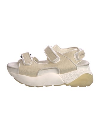 Stella McCartney Eclypse Raffia Slingback Sandals