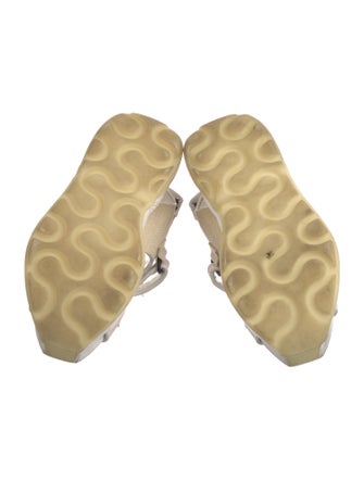 Stella McCartney Eclypse Raffia Slingback Sandals