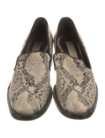 Stella McCartney Embossed Leather Animal Print Pumps