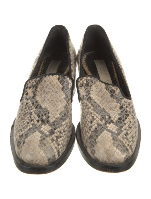 Stella McCartney Embossed Leather Animal Print Pumps