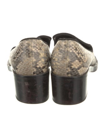 Stella McCartney Embossed Leather Animal Print Pumps