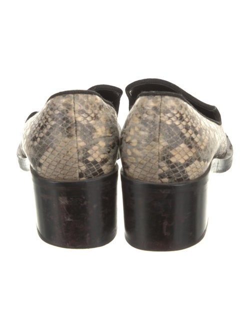 Stella McCartney Embossed Leather Animal Print Pumps