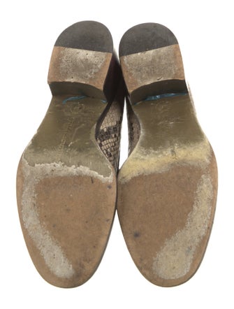 Stella McCartney Embossed Leather Animal Print Pumps