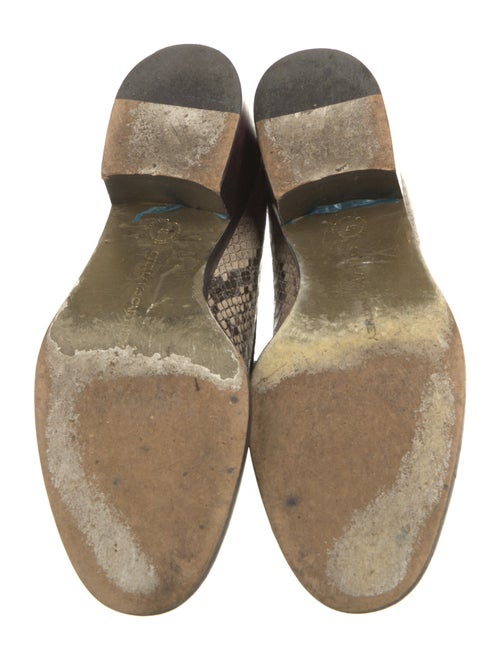 Stella McCartney Embossed Leather Animal Print Pumps