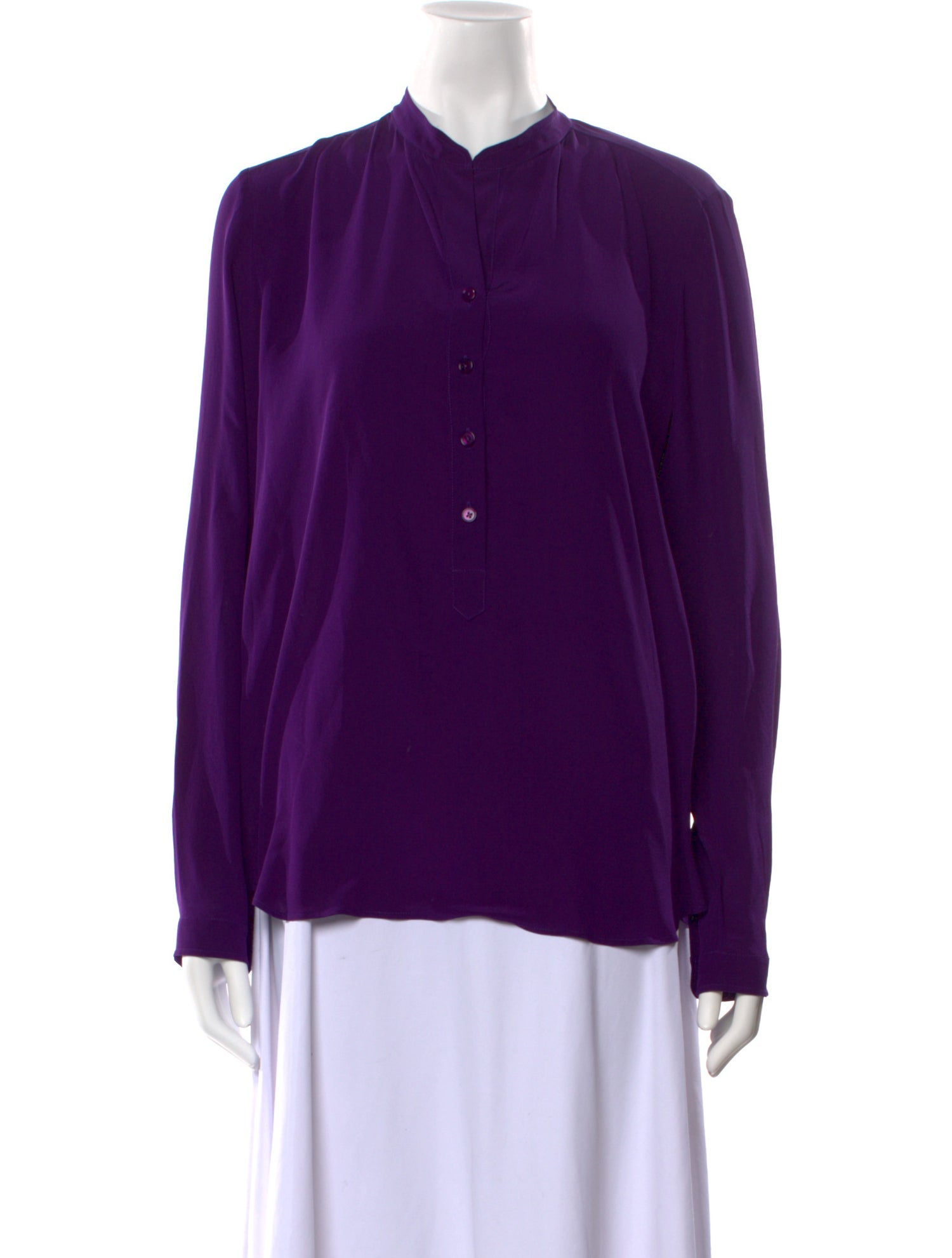 Stella McCartney Silk Mock Neck Blouse