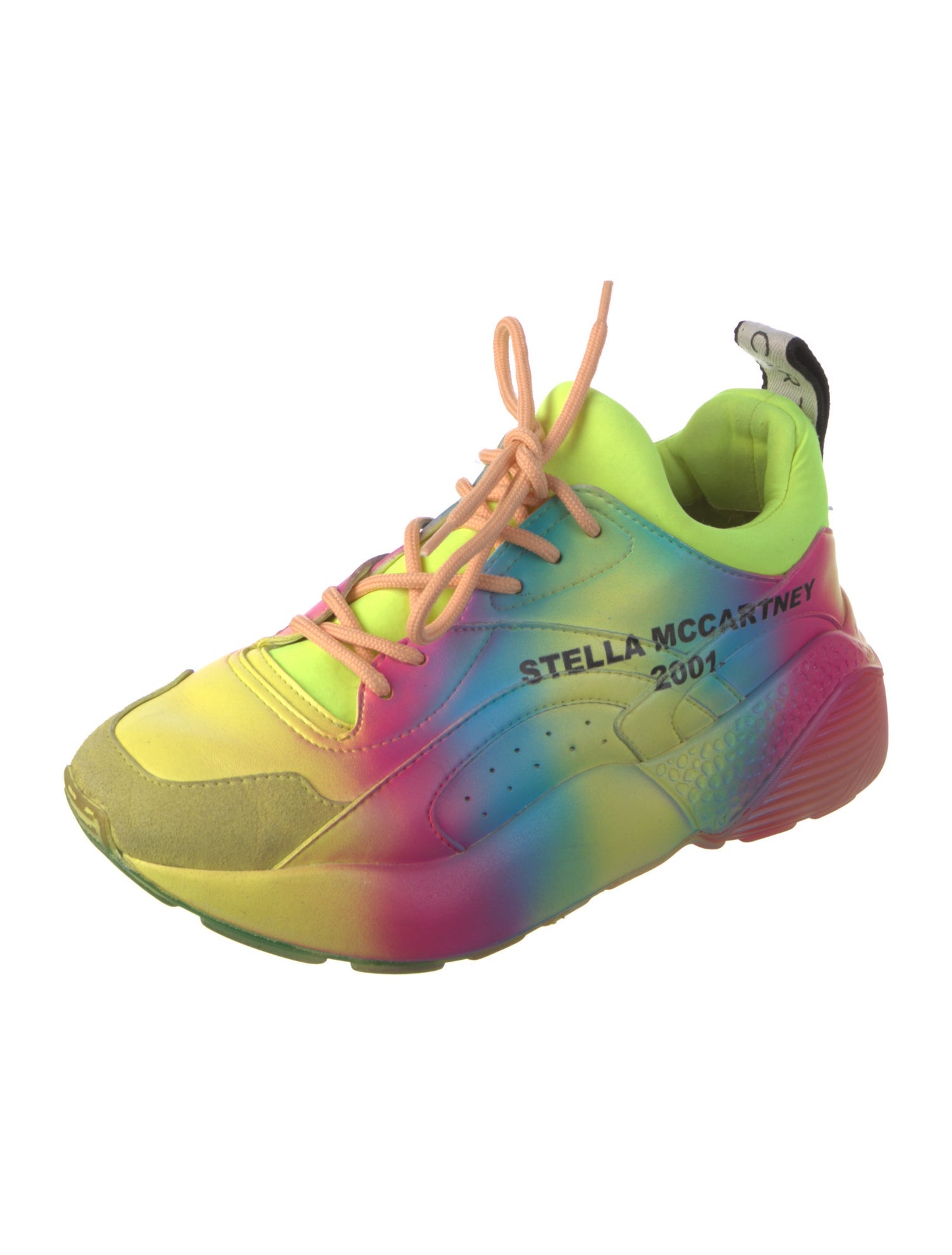 Stella McCartney Leather Printed Chunky Sneakers