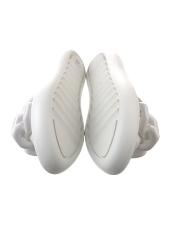 Stella McCartney Leather Chain-Link Accents Slides