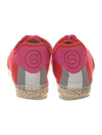 Stella McCartney Suede Colorblock Pattern Espadrille Sneakers
