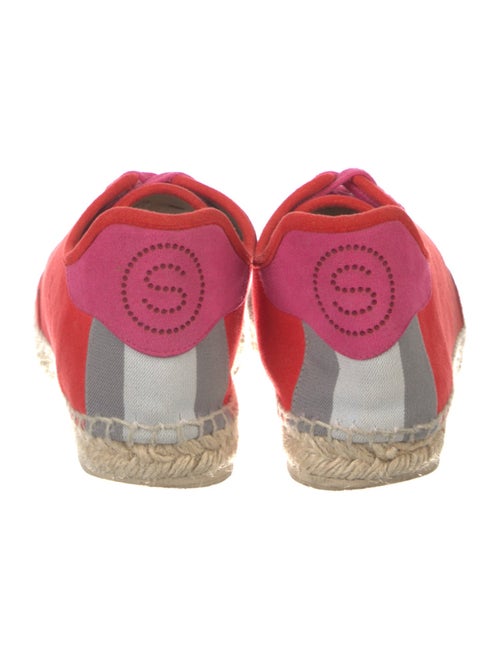 Stella McCartney Suede Colorblock Pattern Espadrille Sneakers