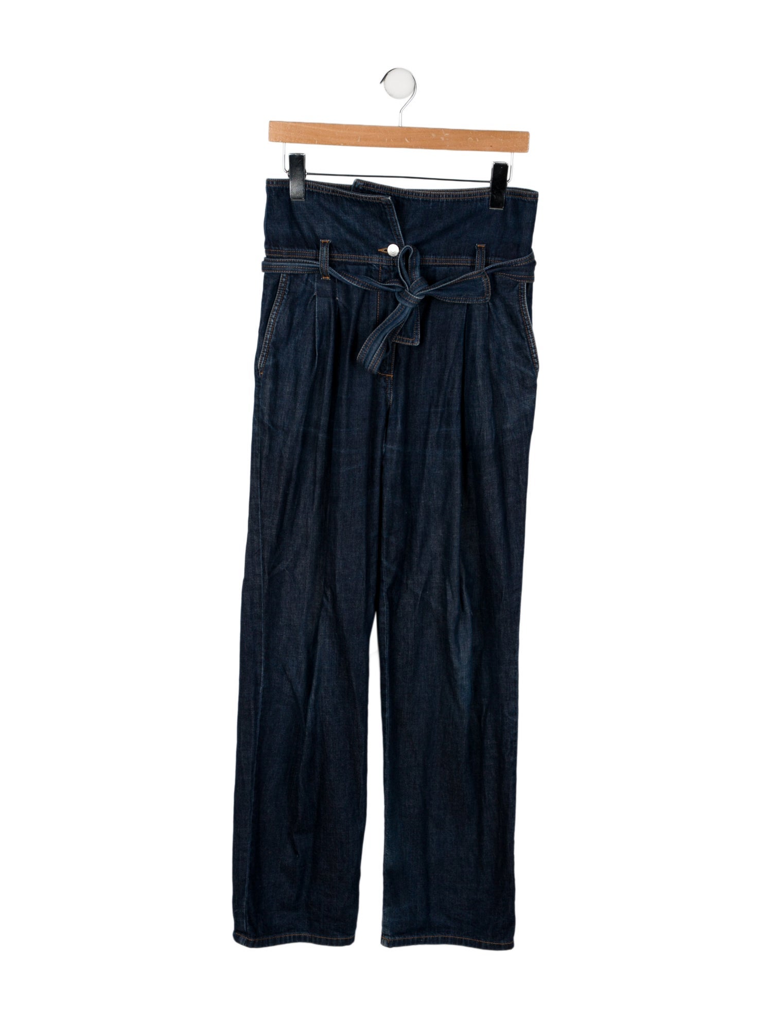 Stella McCartney High-Rise Straight Leg Jeans