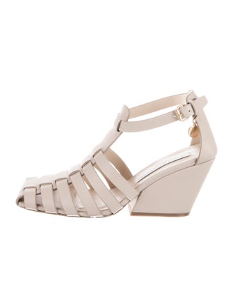 Stella McCartney Leather T-Strap Pumps