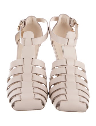 Stella McCartney Leather T-Strap Pumps