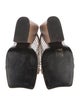 Stella McCartney Leather Mesh Accents Slides