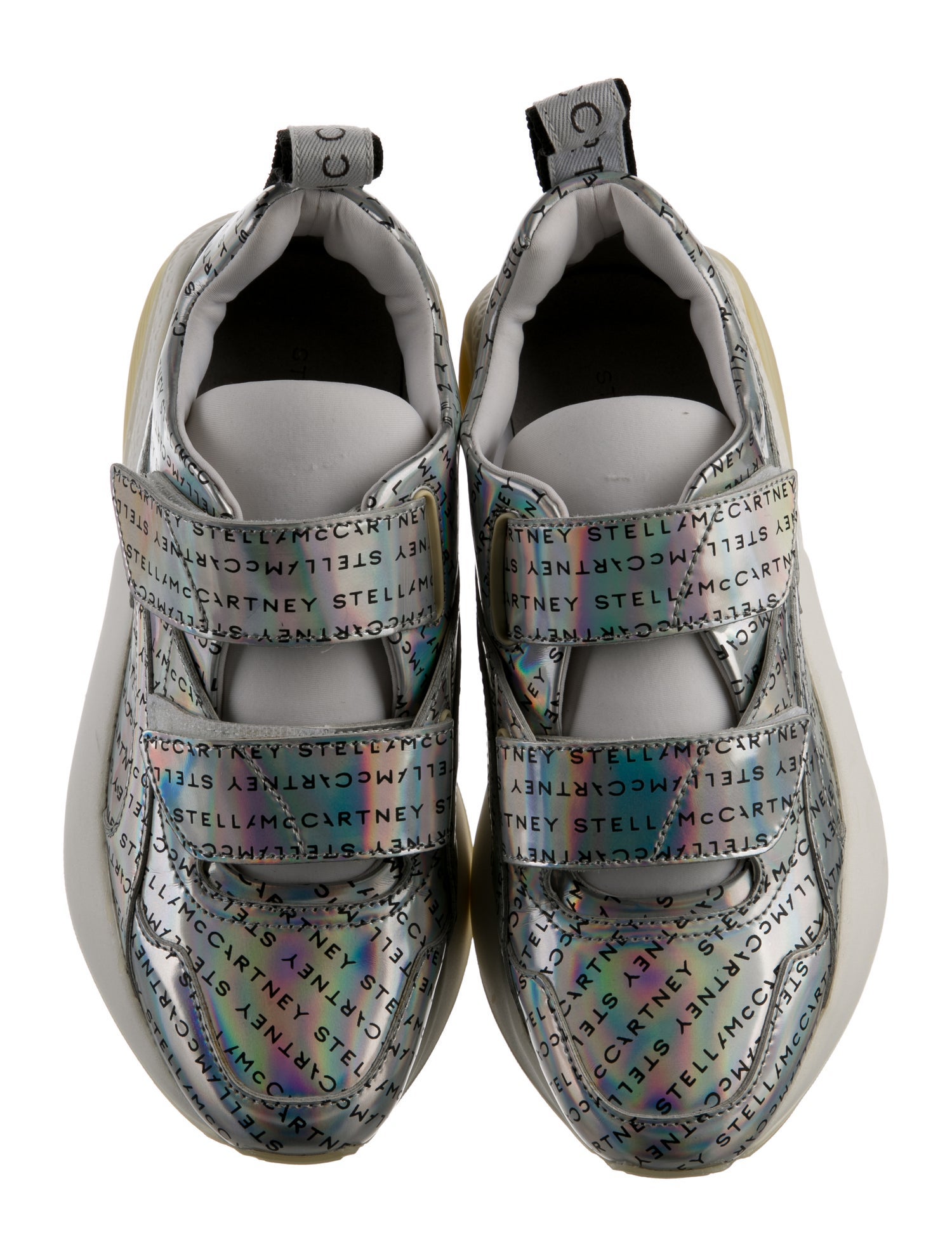 Stella McCartney Patent Leather Printed Chunky Sneakers
