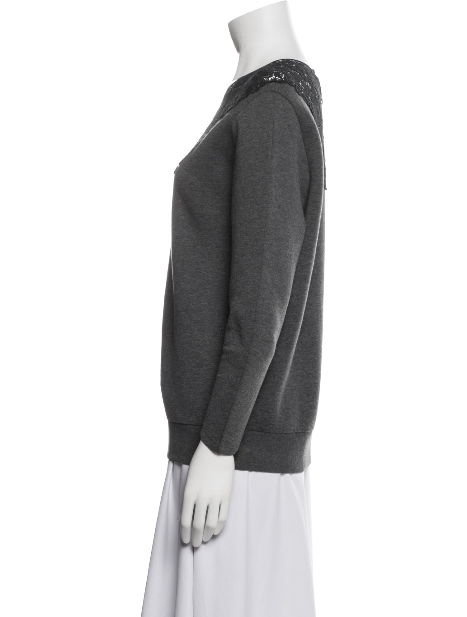 Stella McCartney Scoop Neck Long Sleeve Sweatshirt