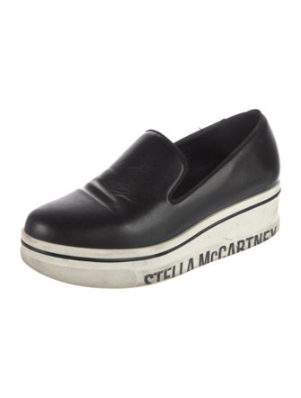 Stella McCartney Leather Grosgrain Trim Loafers