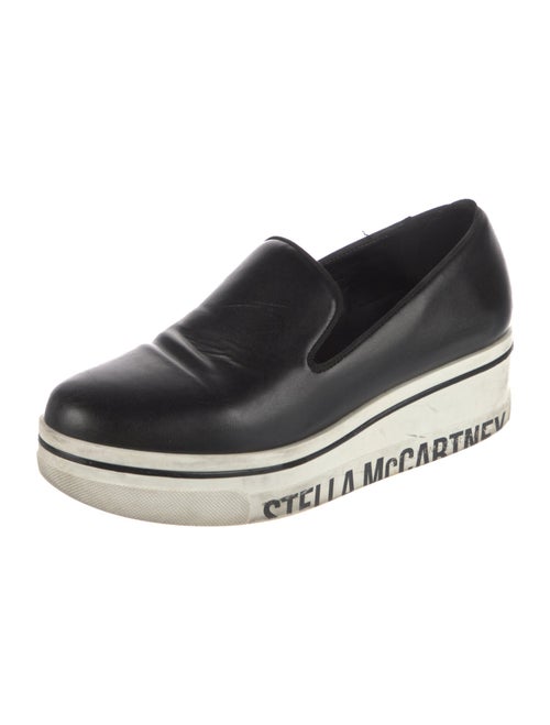 Stella McCartney Leather Grosgrain Trim Loafers