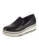 Stella McCartney Leather Grosgrain Trim Loafers