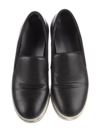 Stella McCartney Leather Grosgrain Trim Loafers