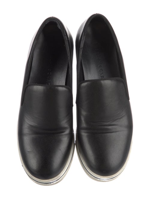 Stella McCartney Leather Grosgrain Trim Loafers