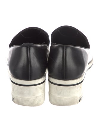 Stella McCartney Leather Grosgrain Trim Loafers