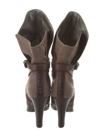 Stella McCartney Canvas Studded Accents Boots