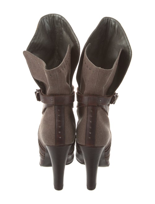 Stella McCartney Canvas Studded Accents Boots