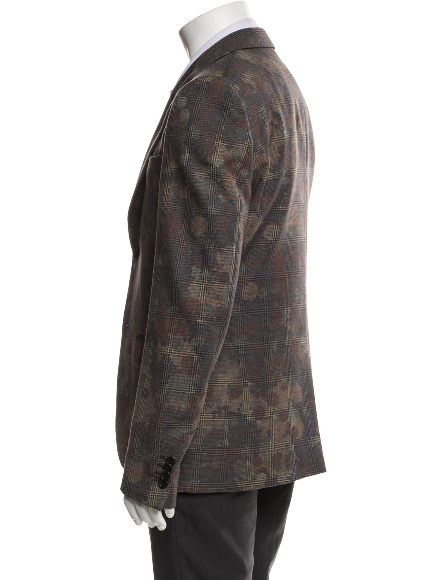 Stella McCartney Wool Plaid Print Blazer w/ Tags