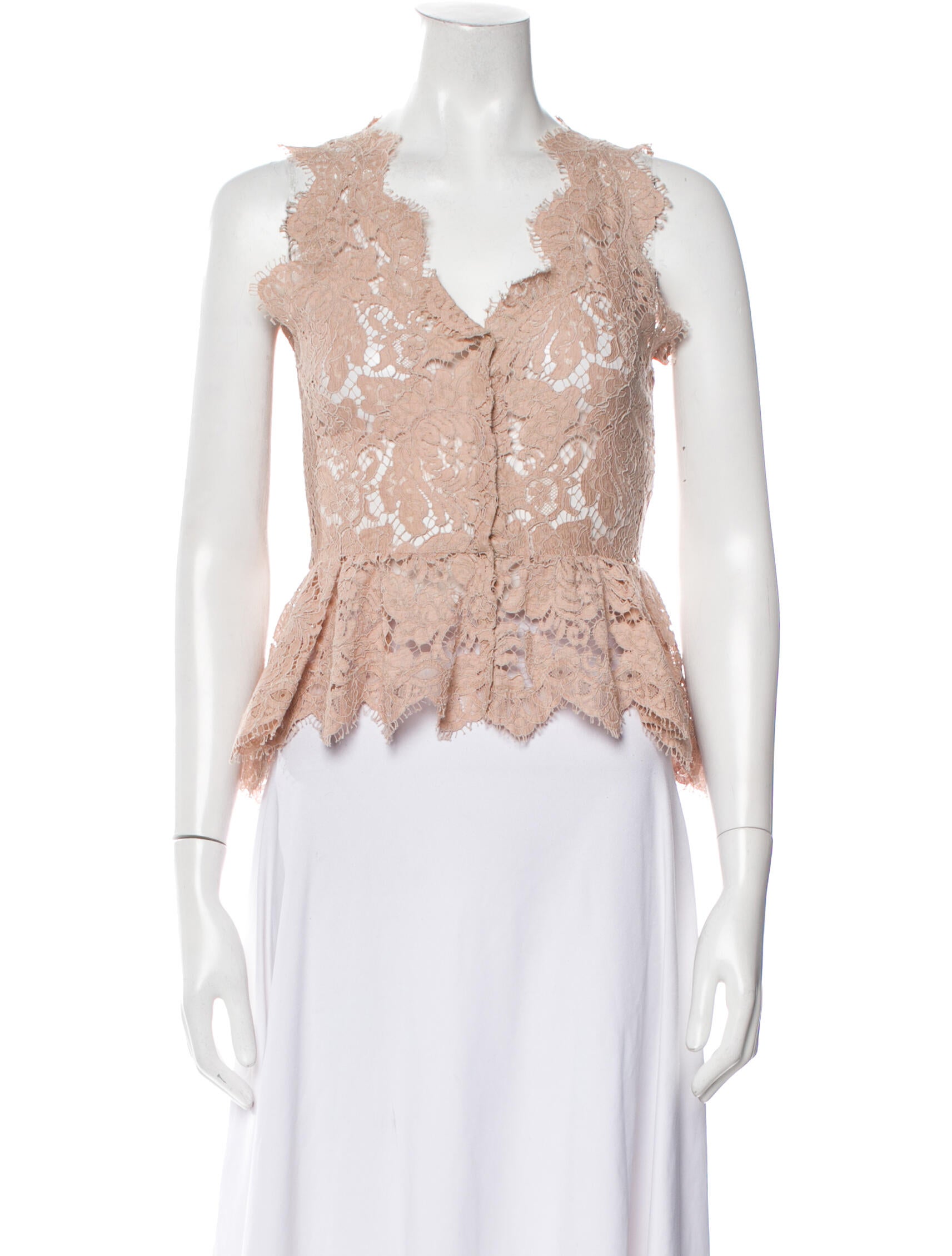 Stella McCartney V-Neck Sleeveless Crop Top