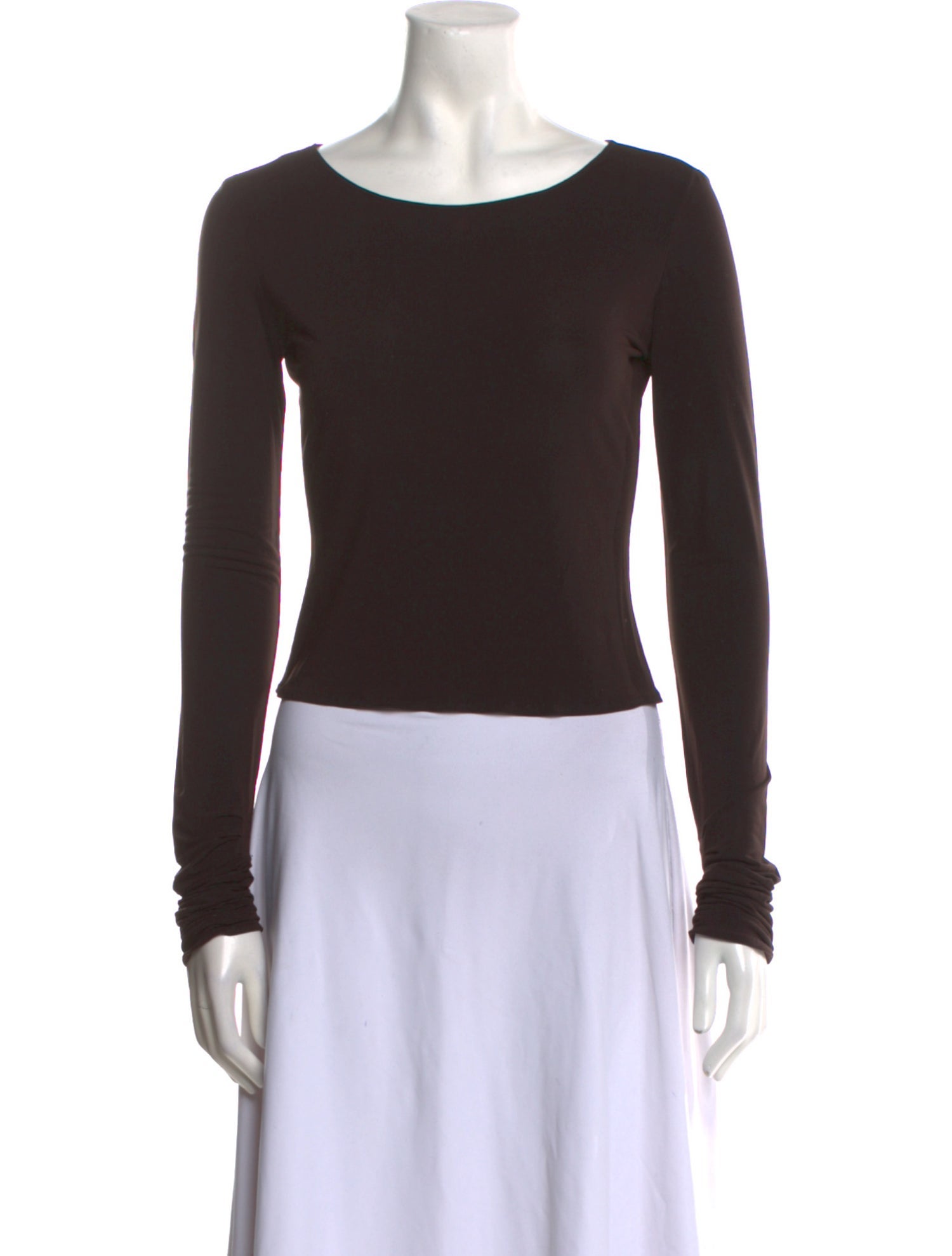 Stella McCartney Bateau Neckline Long Sleeve Top