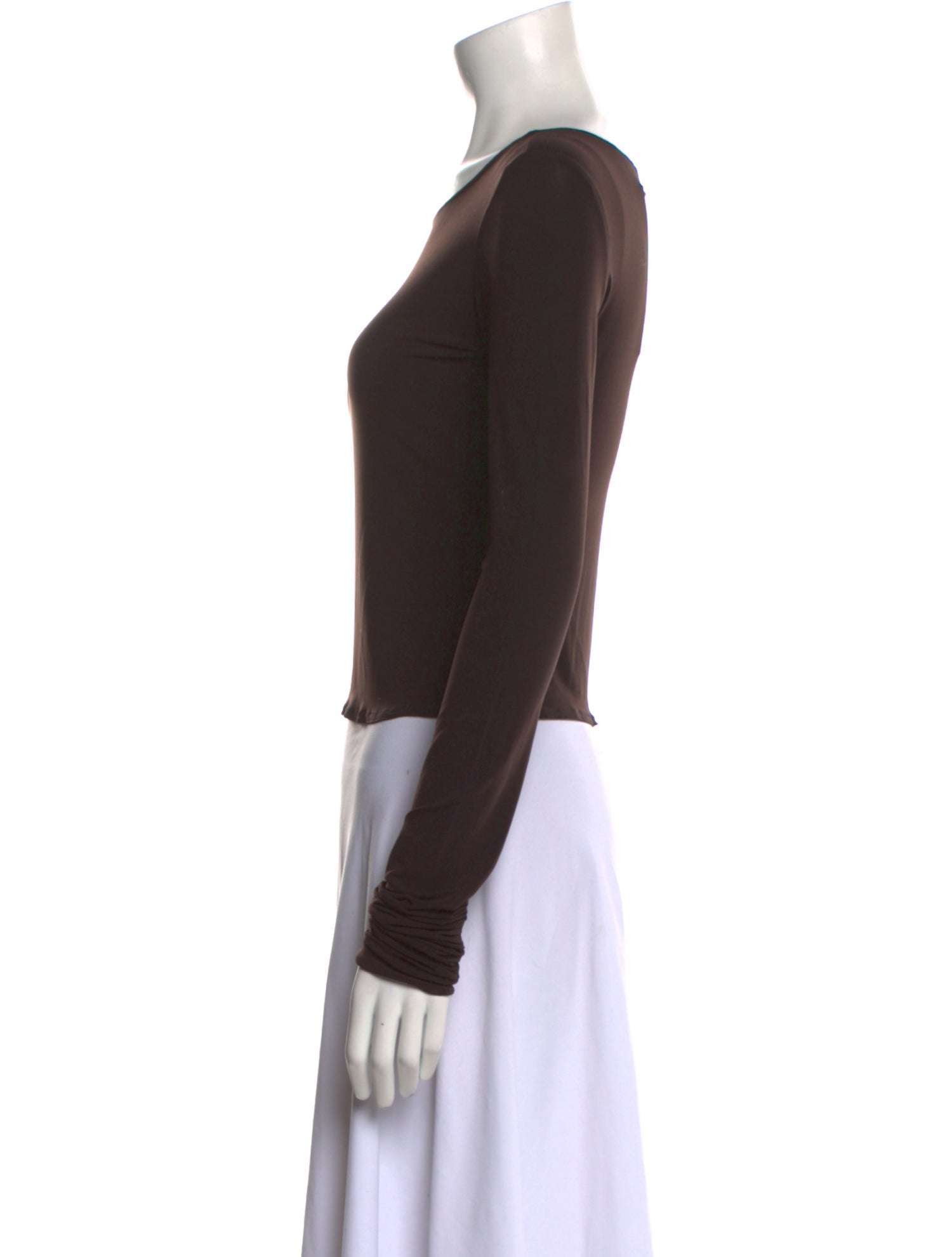 Stella McCartney Bateau Neckline Long Sleeve Top