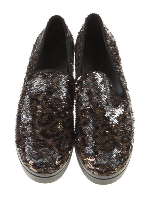 Stella McCartney Sequins Printed Wedge Sneakers