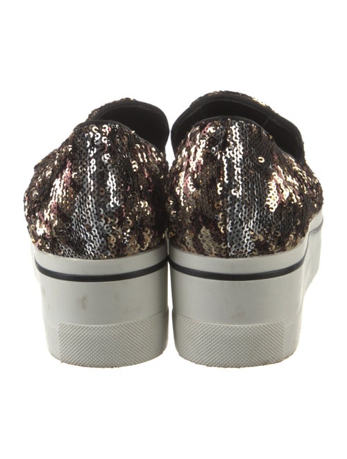 Stella McCartney Sequins Printed Wedge Sneakers