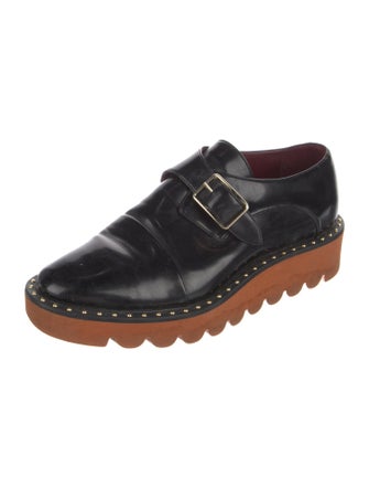 Stella McCartney Patent Leather Studded Accents Loafers