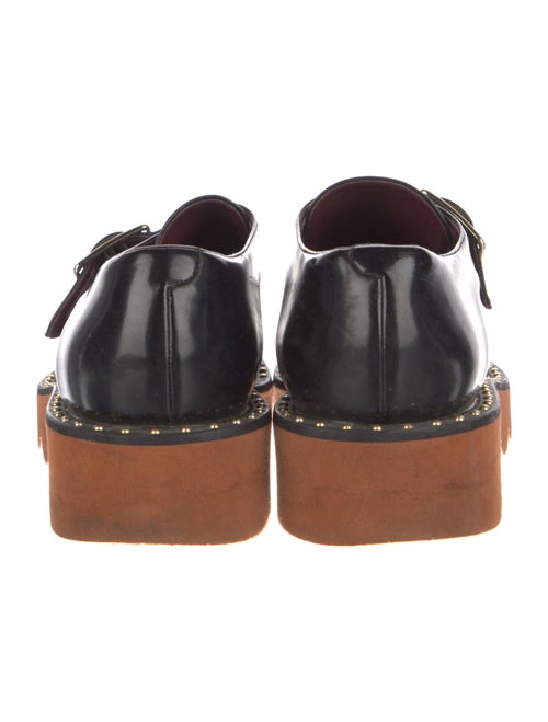 Stella McCartney Patent Leather Studded Accents Loafers
