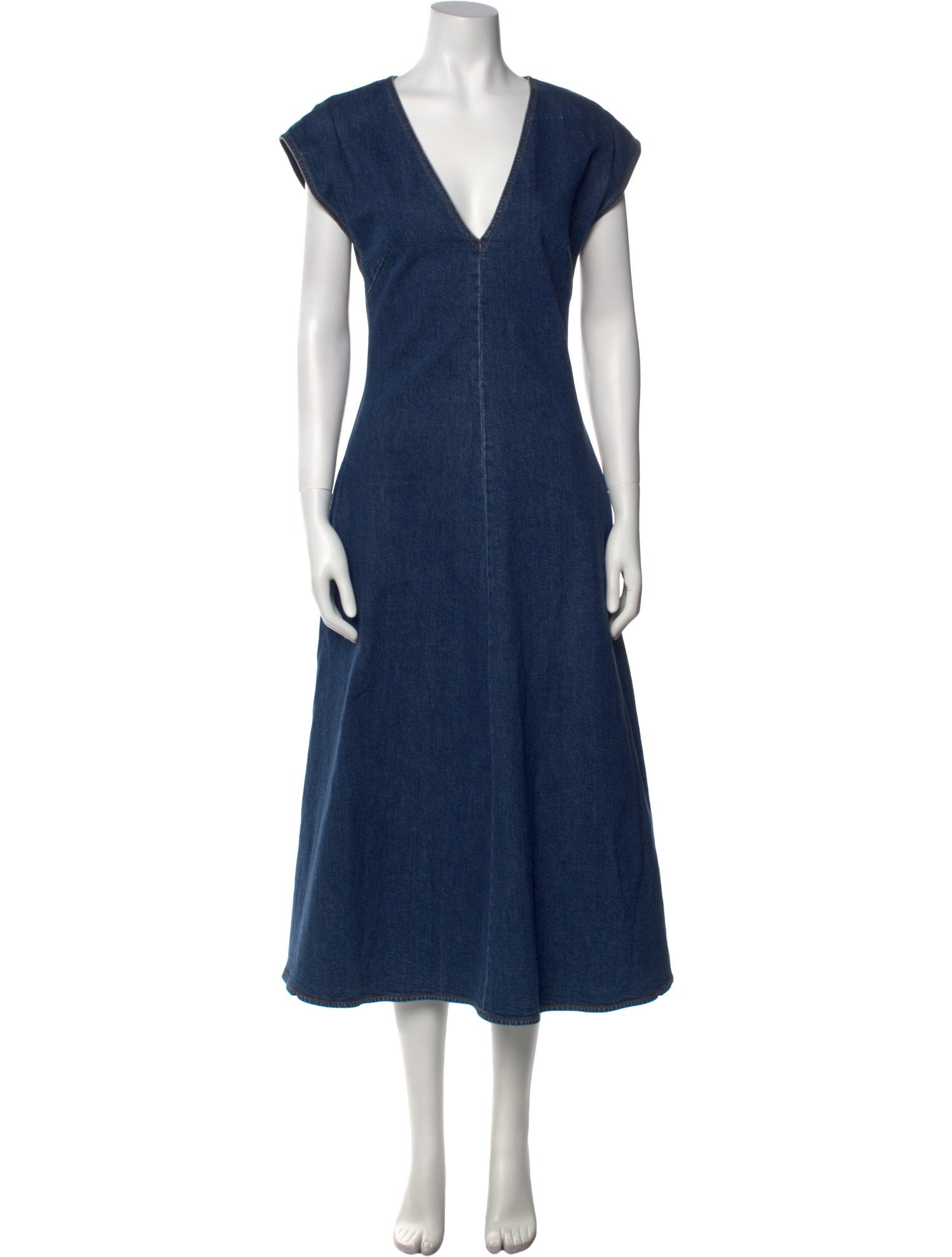 Stella McCartney V-Neck Long Dress