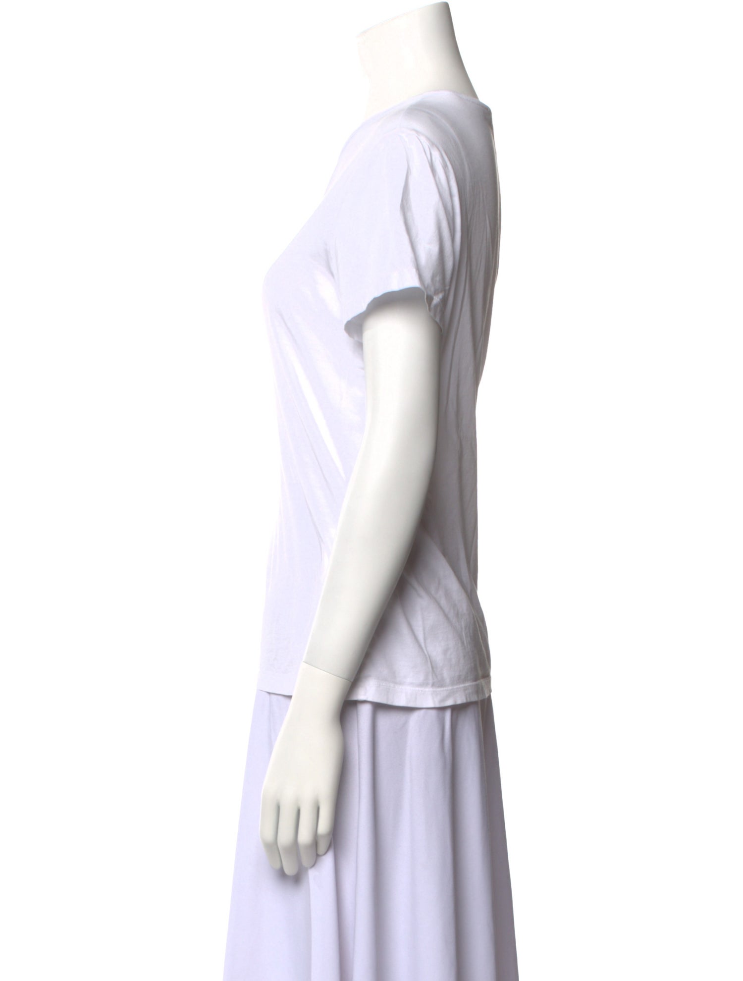 Stella McCartney Bateau Neckline Short Sleeve T-Shirt