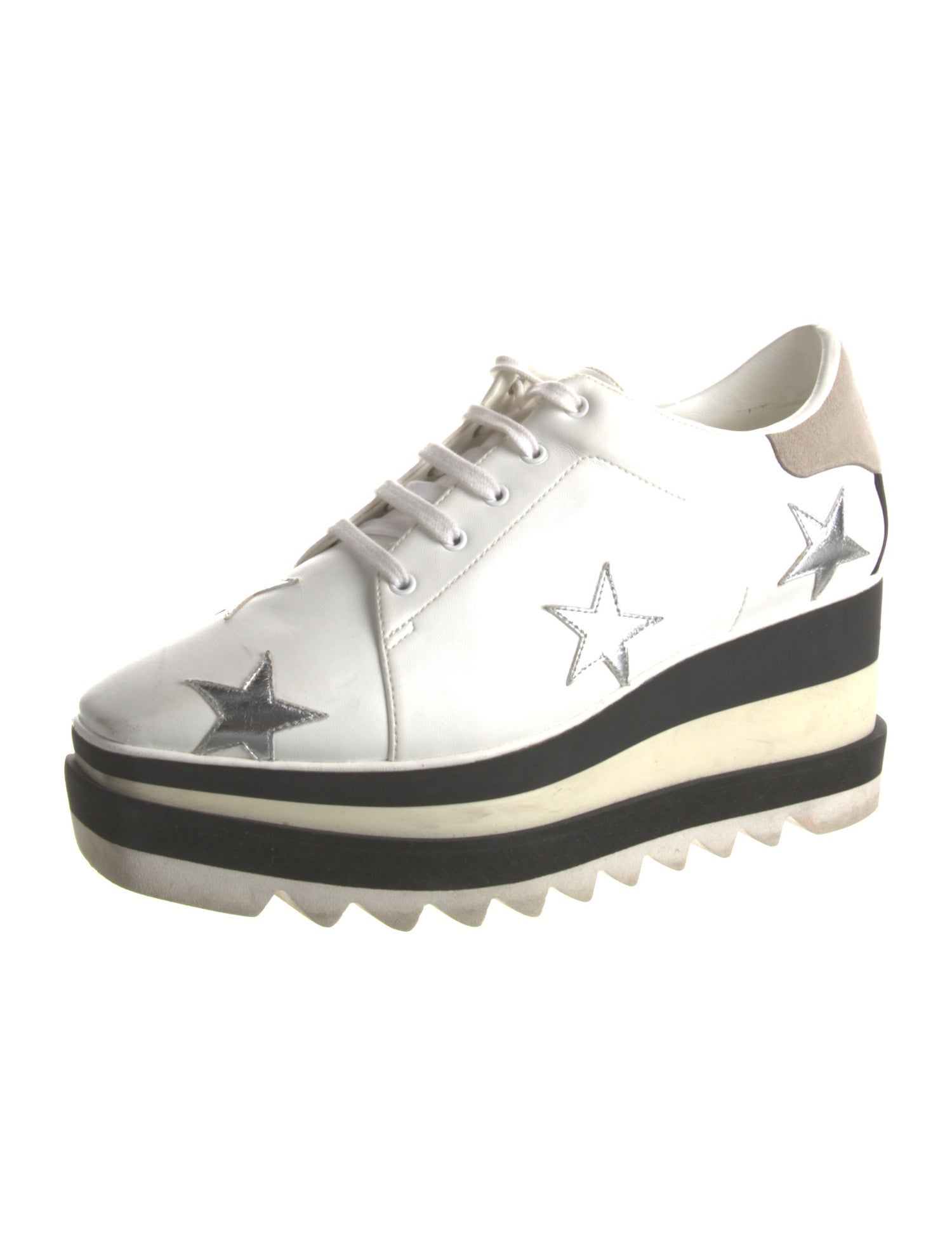 Stella McCartney Leather Printed T-Strap Pumps