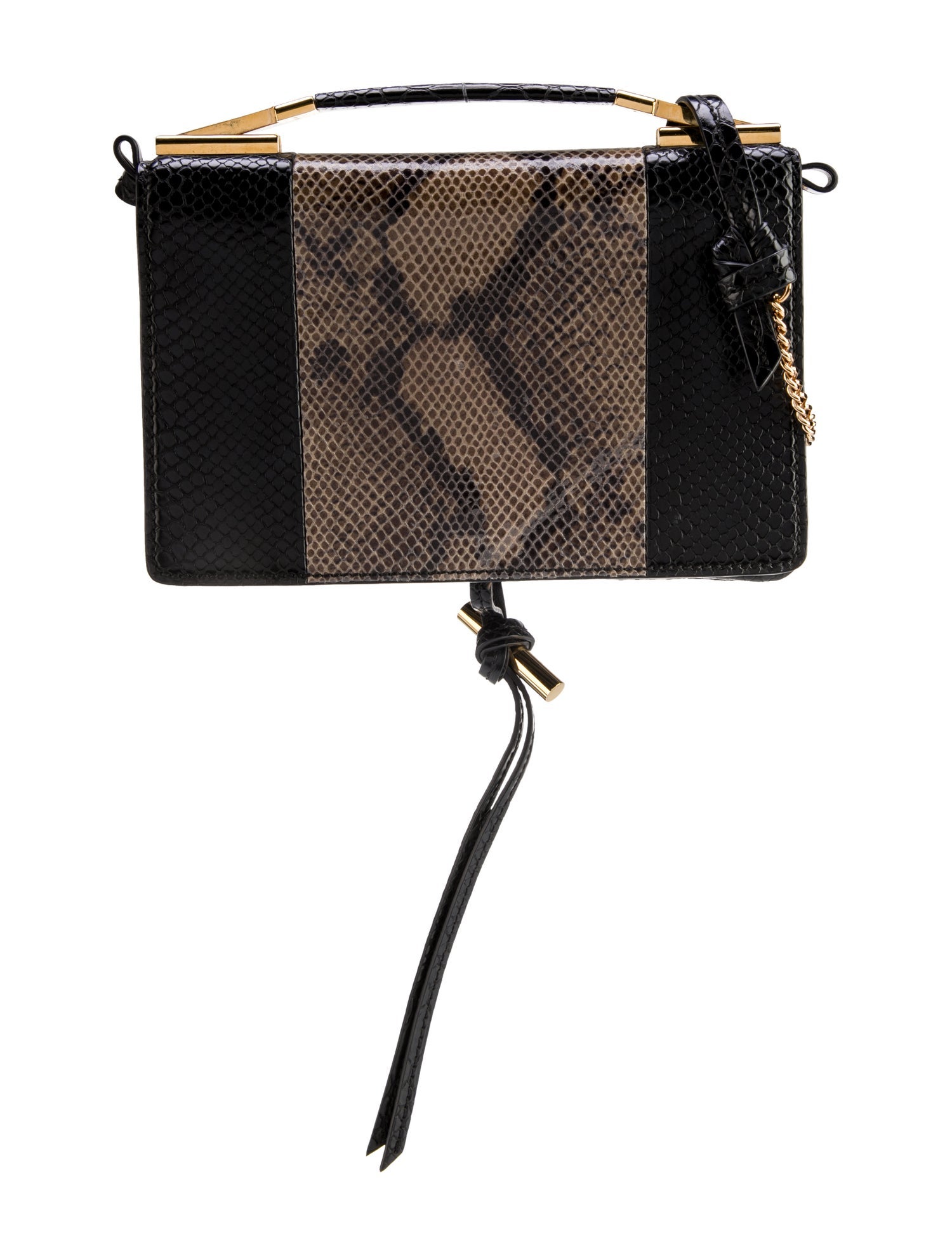 Stella McCartney Embossed Leather Top Handle Bag