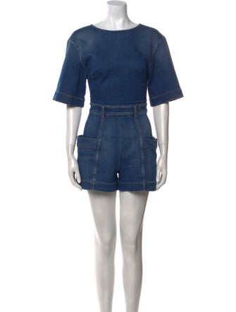 Stella McCartney Scoop Neck Romper