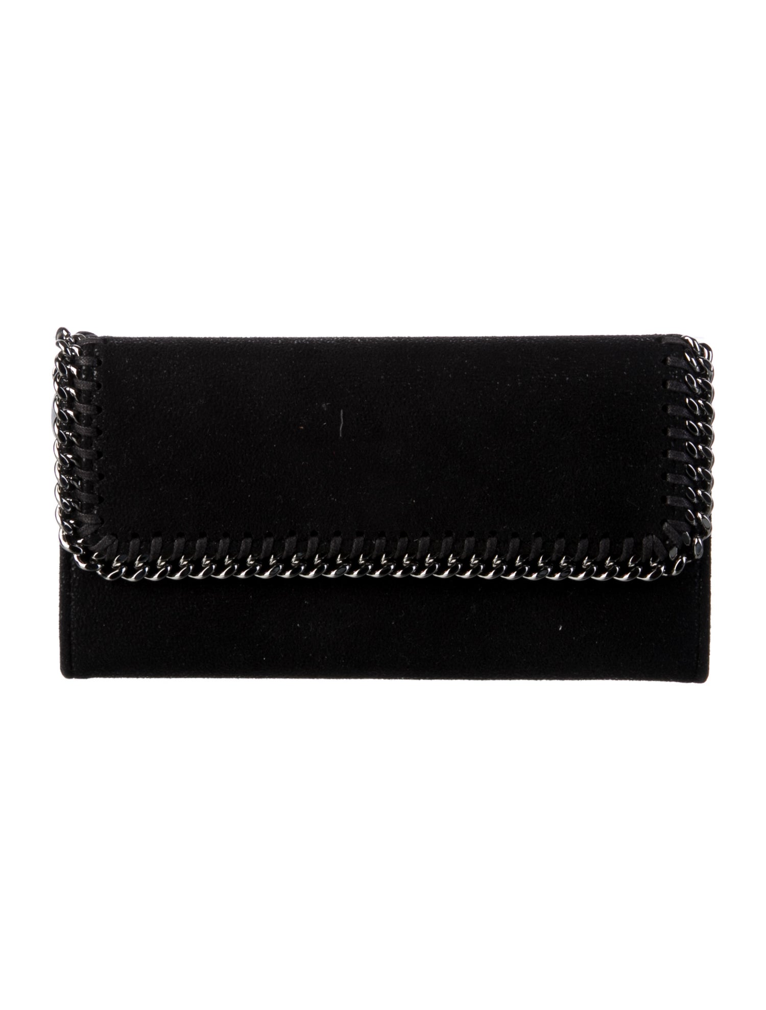 Stella McCartney Suede Continental Wallet