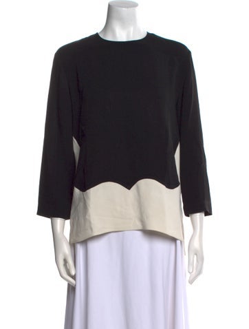 Stella McCartney Tops Colorblock Pattern Crew Neck Top Us4, It40 | S