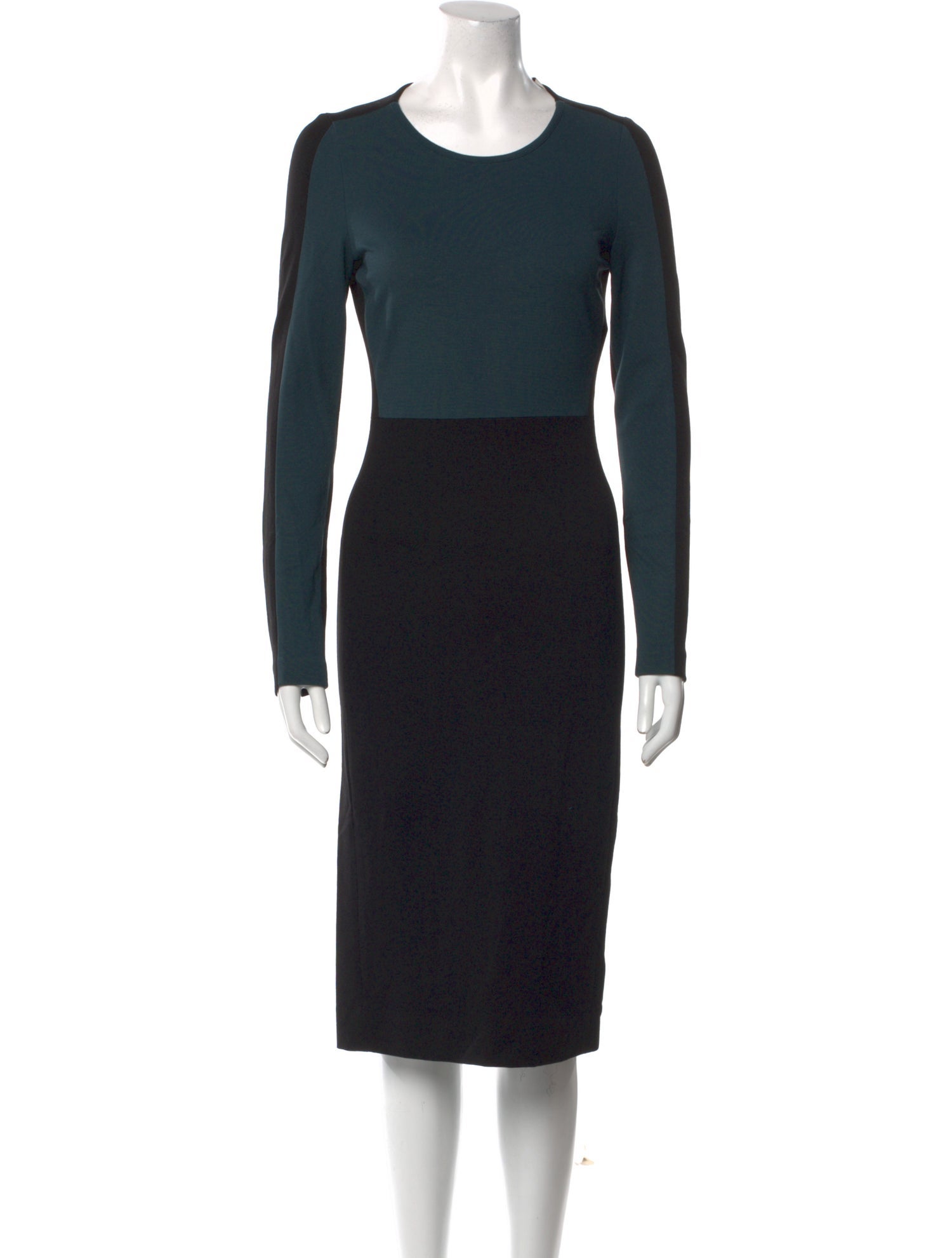 Stella McCartney Colorblock Pattern Midi Length Dress