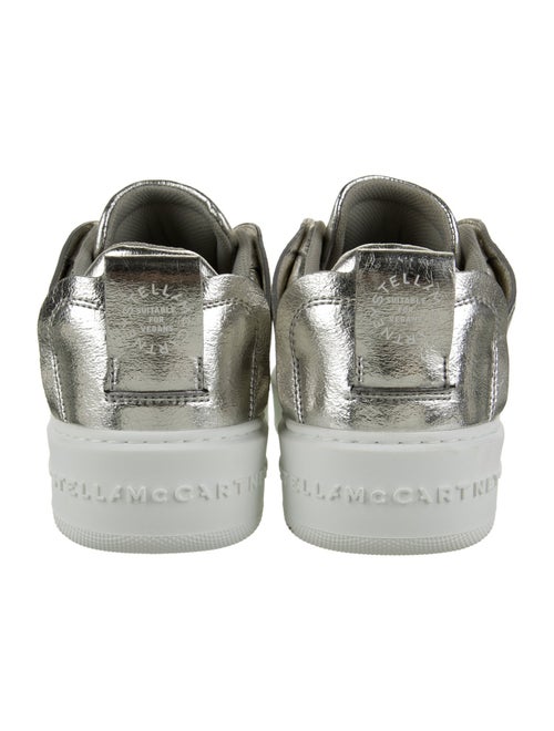 Stella McCartney Patent Leather Colorblock Pattern Sneakers